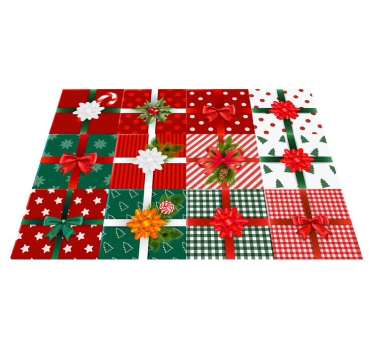Gift boxes pack vinyl bedroom rug - TenStickers