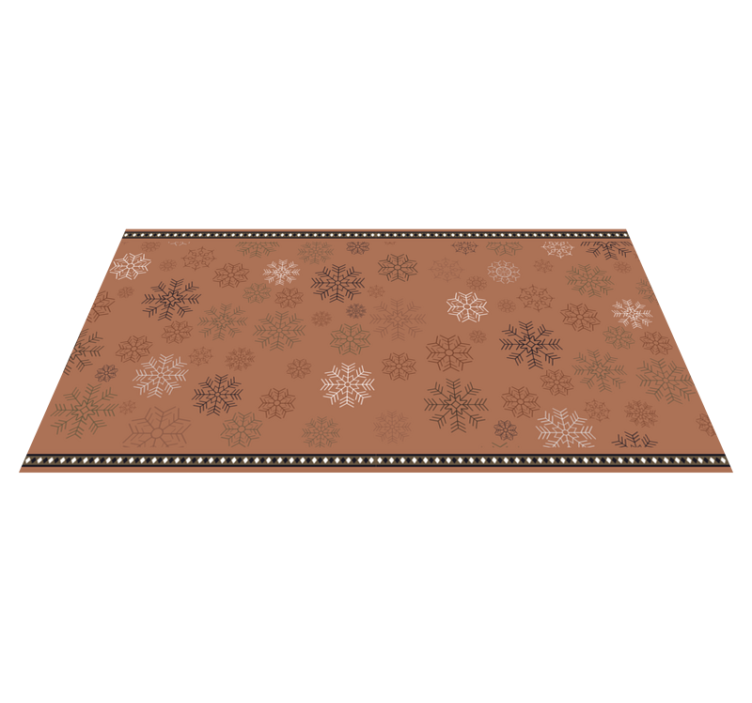 Snowflake Motif floral vinyl carpet - TenStickers