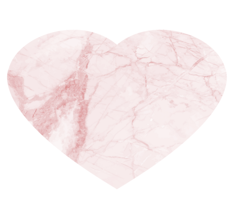 Marbled Heart marble vinyl carpet - TenStickers