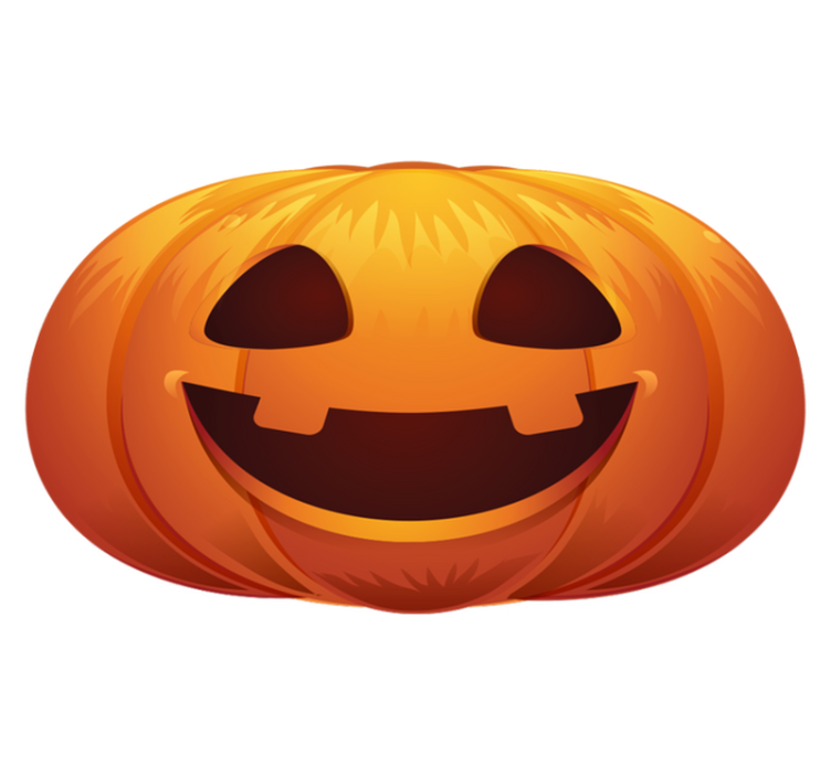 Pumpkin Face halloween vinyl carpet - TenStickers