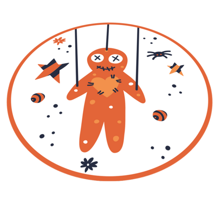 Halloween vinyl carpet gingerbread design - TenStickers