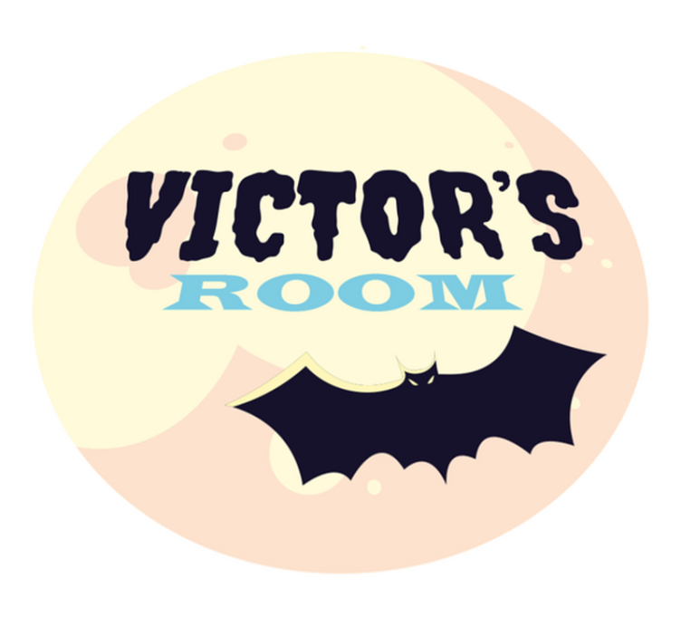 Personalized Bat Emblem custom vinyl carpet - TenStickers