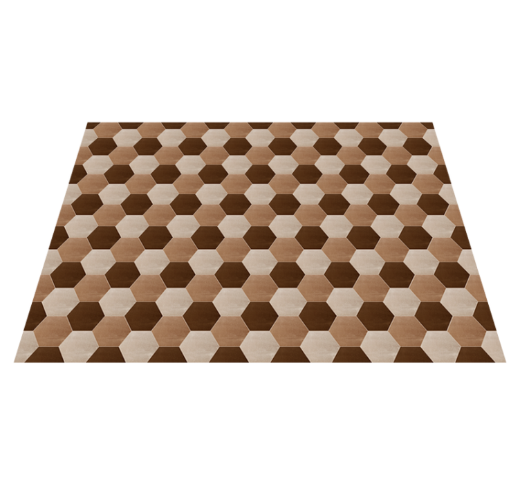 Honeycomb Pattern tile vinyl carpet - TenStickers