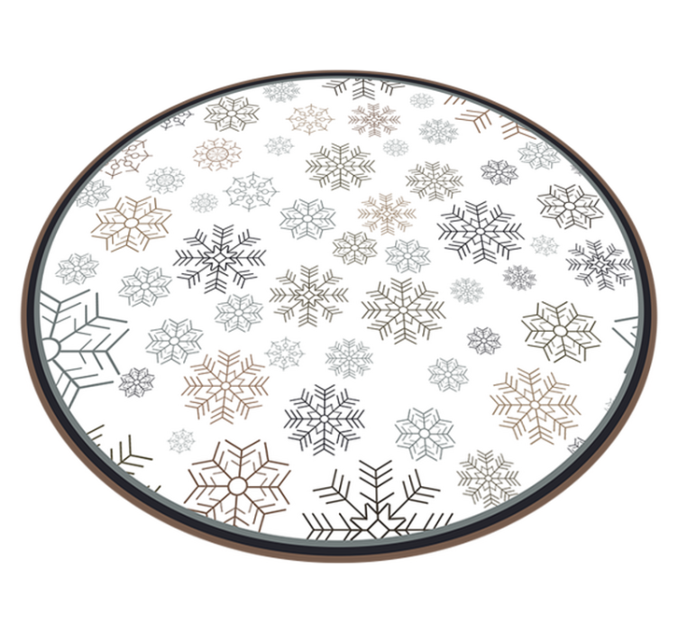 Snowflake Patterns Christmas vinyl carpet - TenStickers