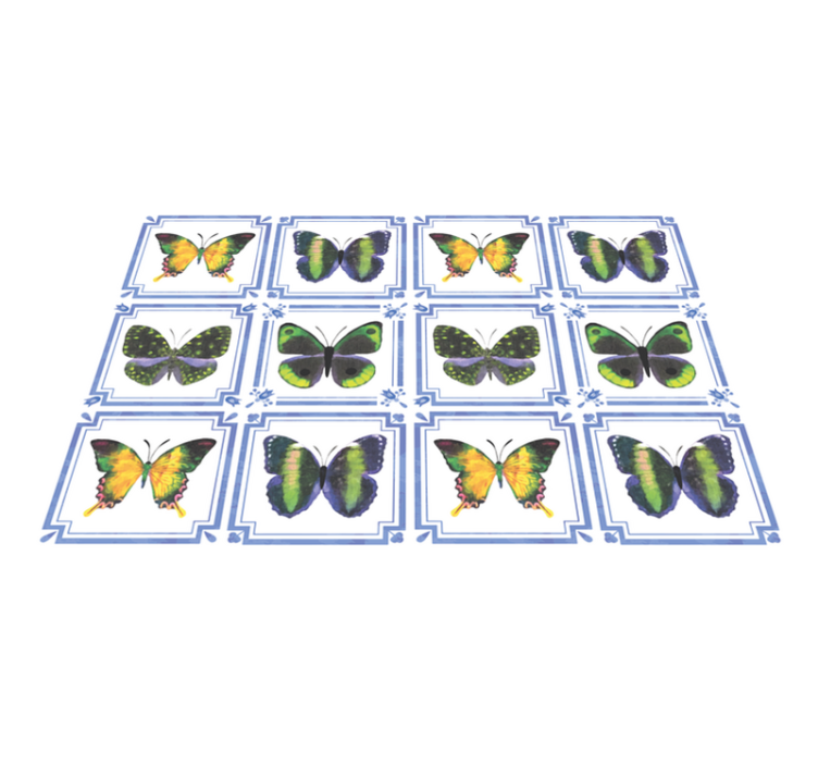 Butterfly Pattern animal vinyl carpet - TenStickers