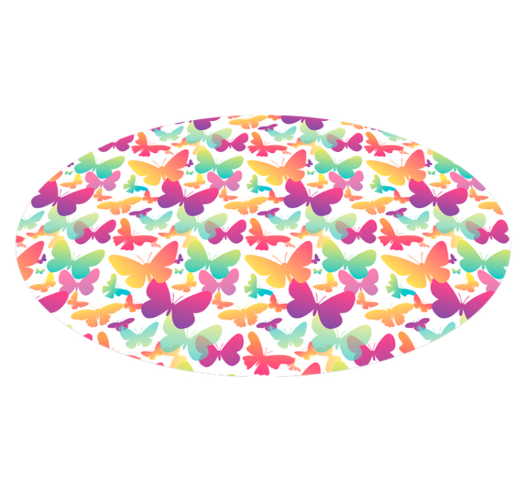 Butterfly Array animal vinyl carpet - TenStickers
