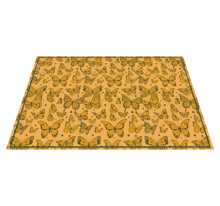 Butterfly Delight animal vinyl carpet - TenStickers
