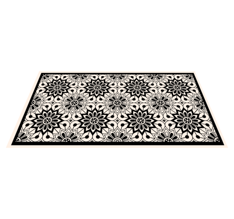 Mandala vinyl carpet in mandala pattern elegance - TenStickers
