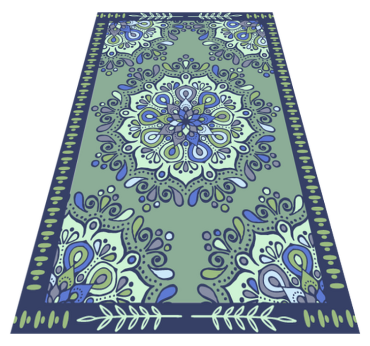 Mandala vinyl carpet mandala motif centerpiece - TenStickers