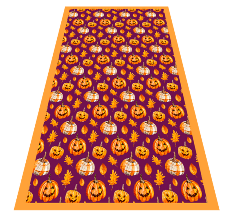 Pumpkin Pattern halloween vinyl carpet - TenStickers