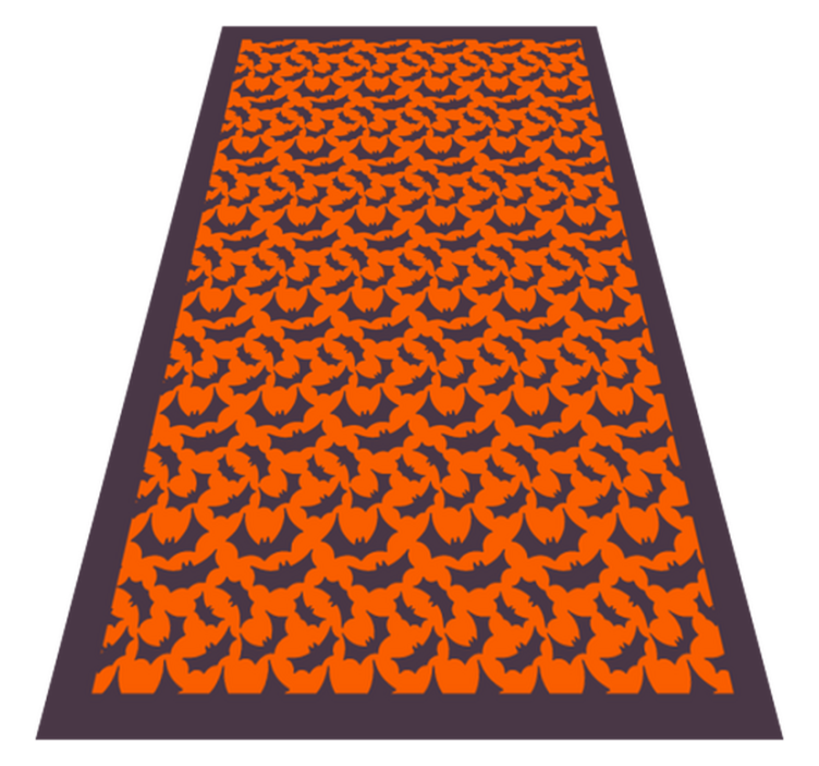 Ornate Feline Motif animal print vinyl carpet - TenStickers