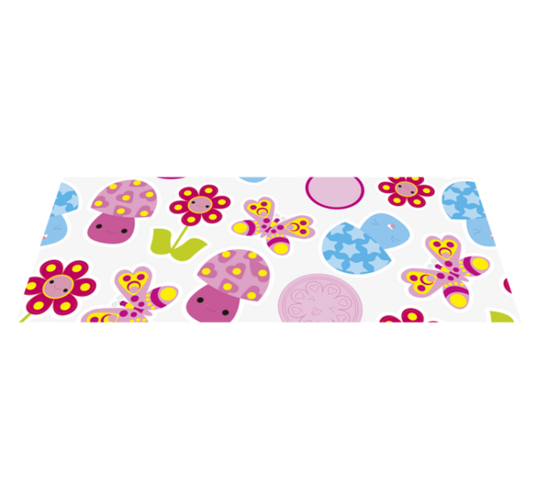 Colorful Nursery Shapes kids vinyl carpet - TenStickers