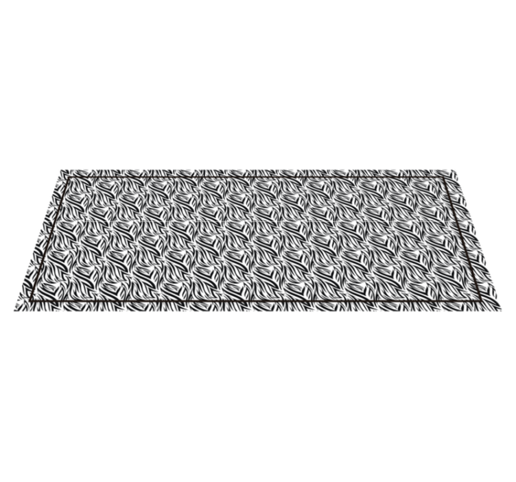 Zebra Twists animal print vinyl carpet - TenStickers