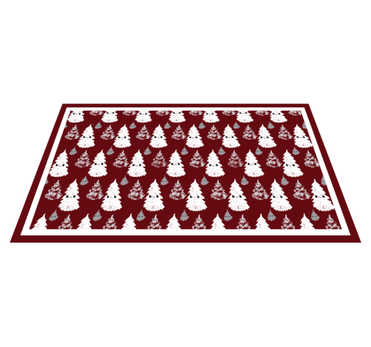 Festive Fir Pattern Christmas vinyl carpet - TenStickers
