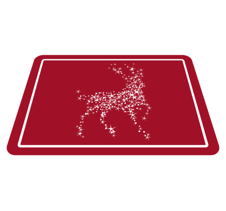 Reindeer Constellation Christmas vinyl carpet - TenStickers