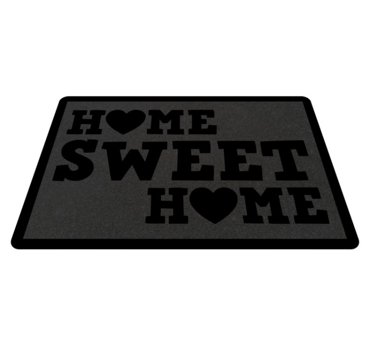 Home Sweet Home custom vinyl carpet - TenStickers