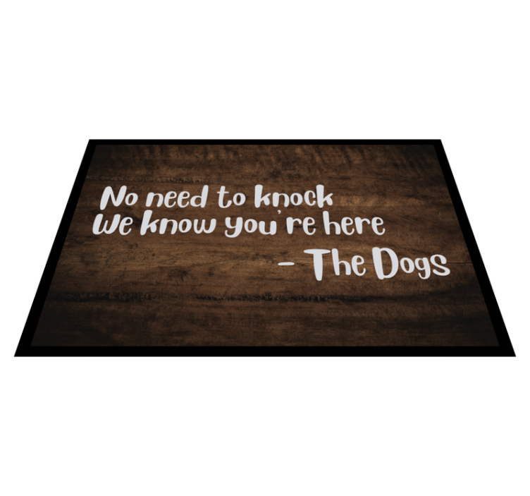 Welcoming Quote Entry custom vinyl carpet - TenStickers