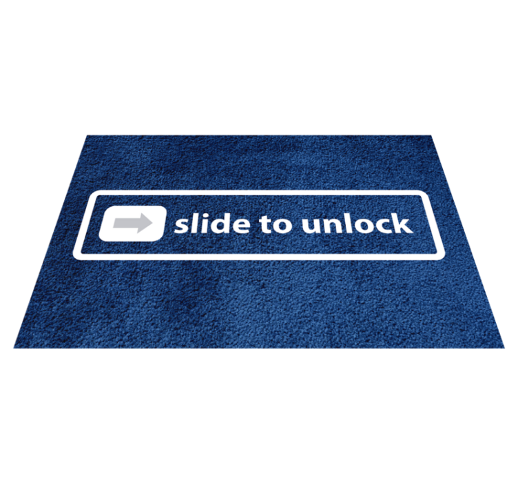 Slide Unlock Design custom vinyl carpet - TenStickers