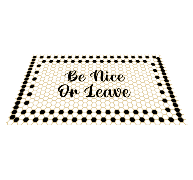 Welcoming Entryway Sign custom vinyl carpet - TenStickers
