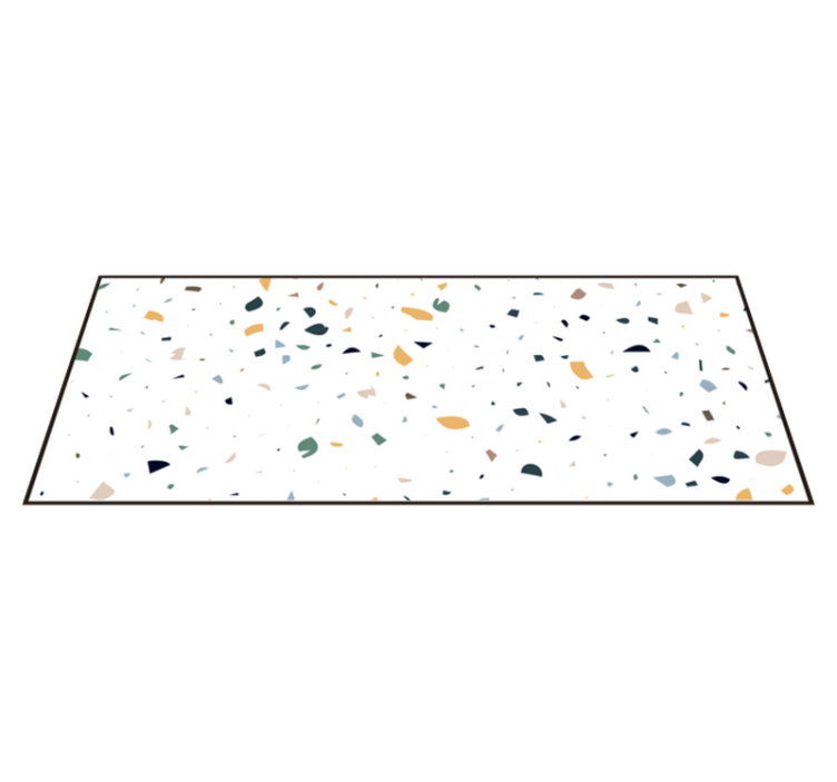 Terrazzo Inspiration geometric vinyl carpet - TenStickers