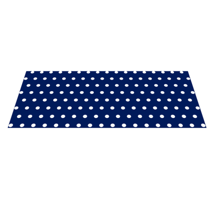 White Dots minimal vinyl rug - TenStickers