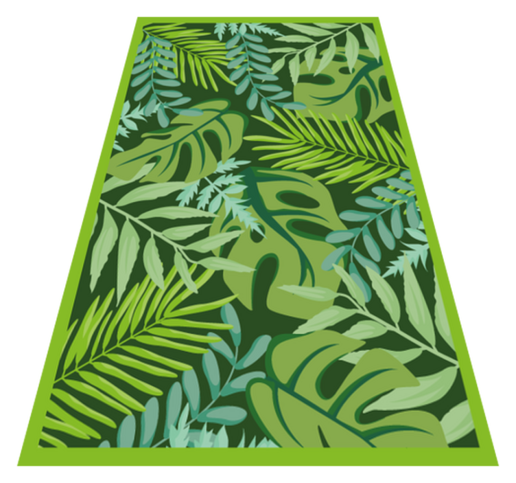 Tropical Foliage Decor floral vinyl carpet - TenStickers