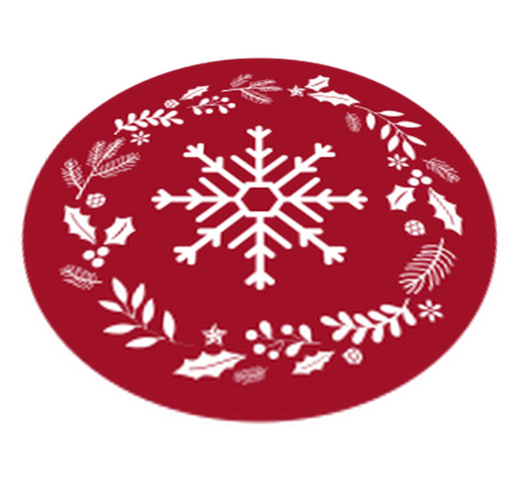 Seasonal Snowflake Christmas vinyl carpet - TenStickers
