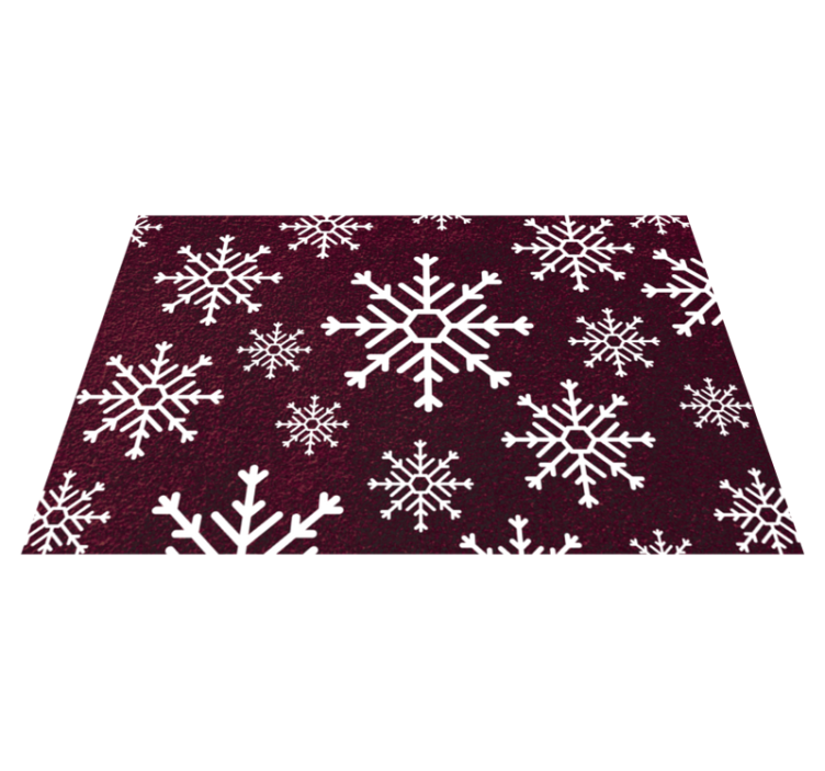 Festive Snowflakes Christmas vinyl carpet - TenStickers