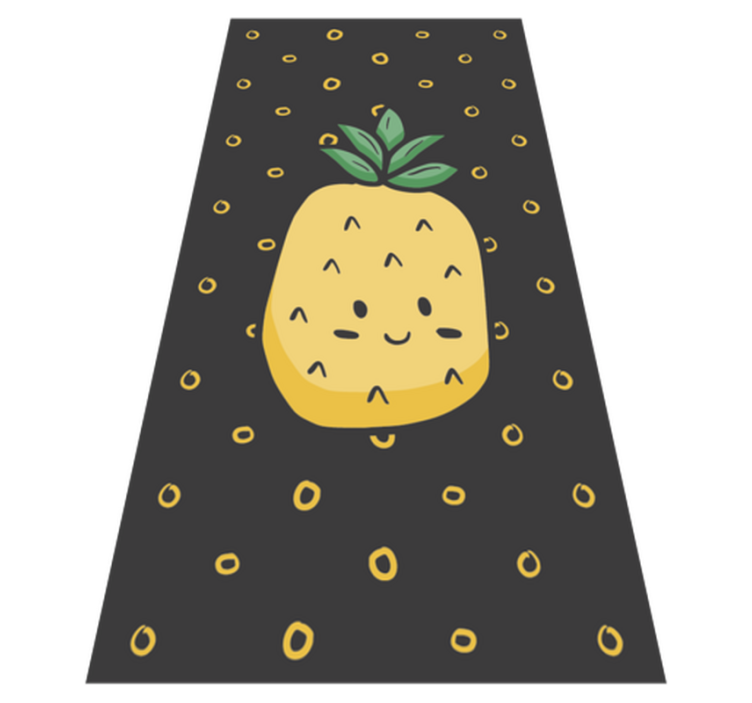 Cheerful Pineapple kids vinyl carpet - TenStickers