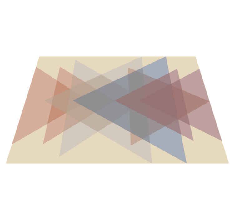 Geometric vinyl carpet geometric overlap - TenStickers