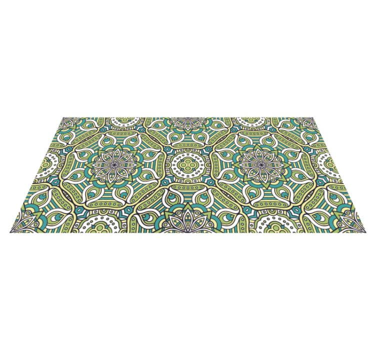 Mandala vinyl carpet in mandala pattern design - TenStickers