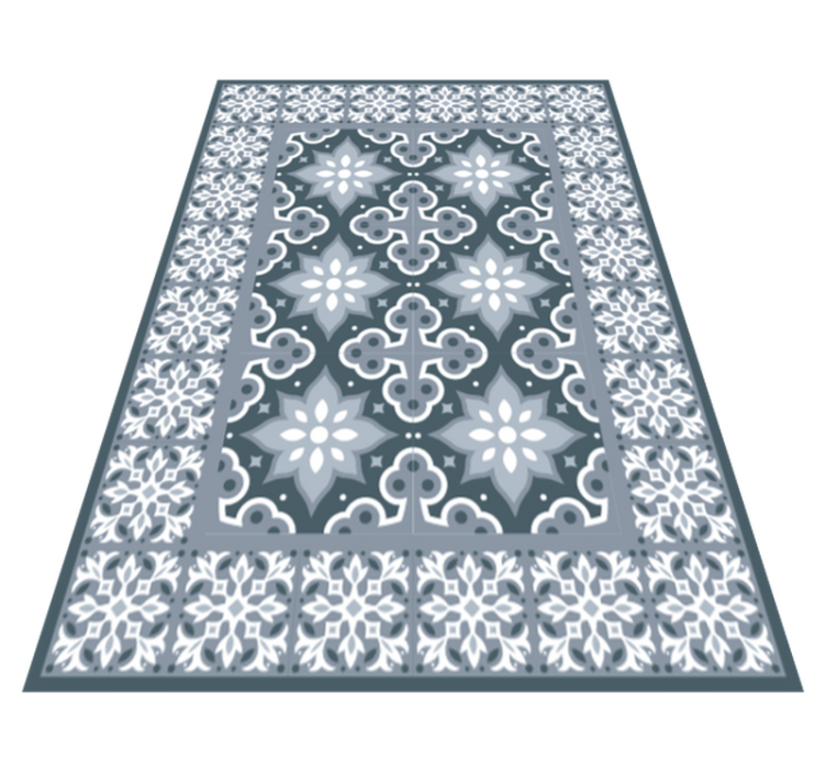 Traditional Tile bathroom vinyl carpet - TenStickers