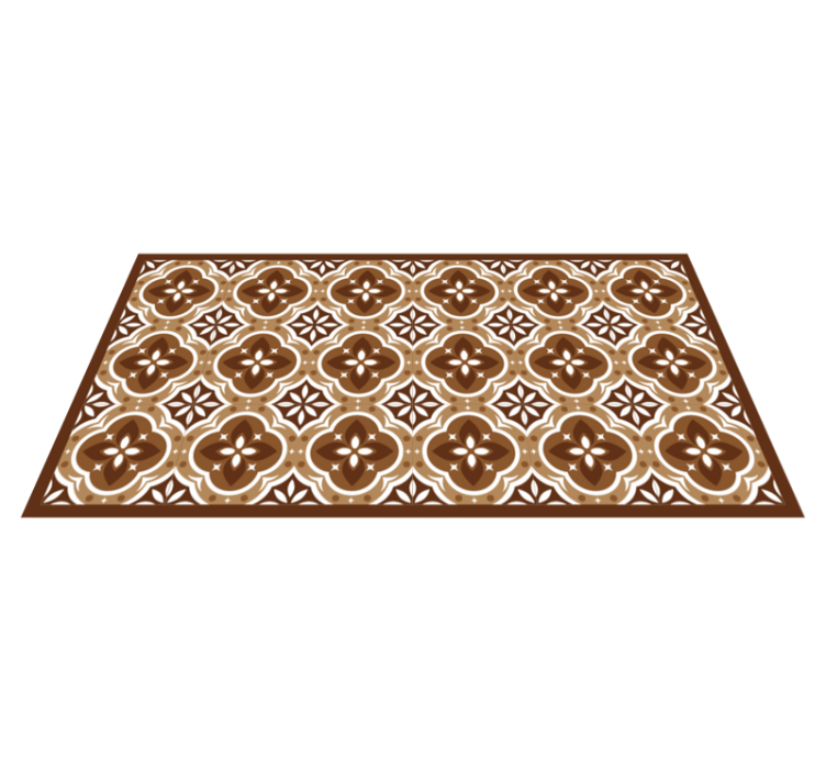 Tile vinyl carpet ornate mosaic design - TenStickers