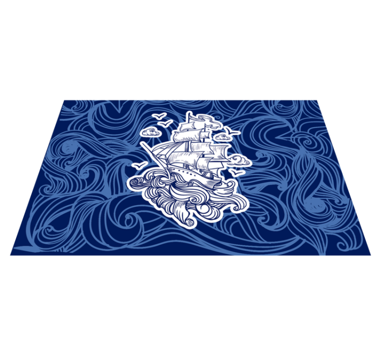Nautical Adventure kids vinyl carpet - TenStickers