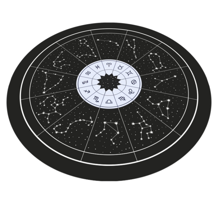 Celestial zodiac bedroom vinyl carpet - TenStickers