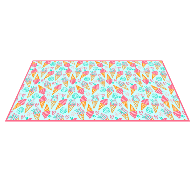Ice Cream Fun kids vinyl carpet - TenStickers