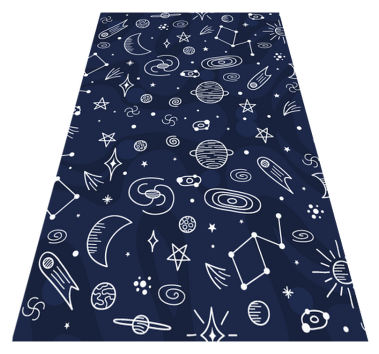 Cosmic Themed Space kids vinyl carpet - TenStickers