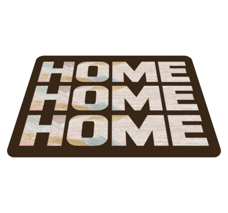 Welcome Home Entryway custom vinyl carpet - TenStickers