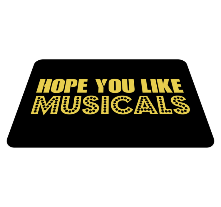 Hope Like Musicals custom vinyl carpet - TenStickers