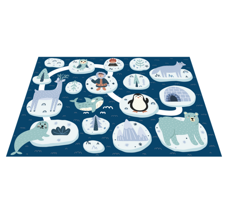 Arctic Adventure kids vinyl carpet - TenStickers