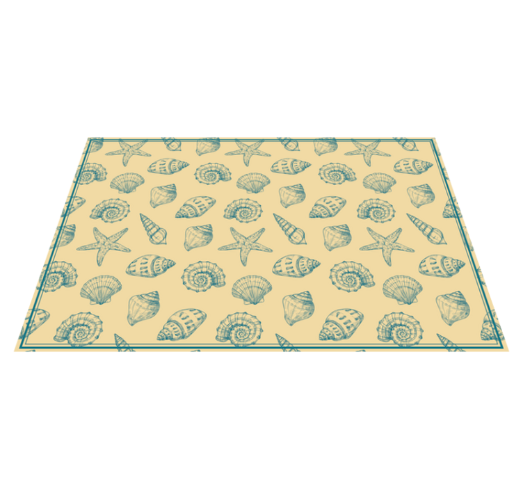 Seashell Motif animal vinyl carpet - TenStickers