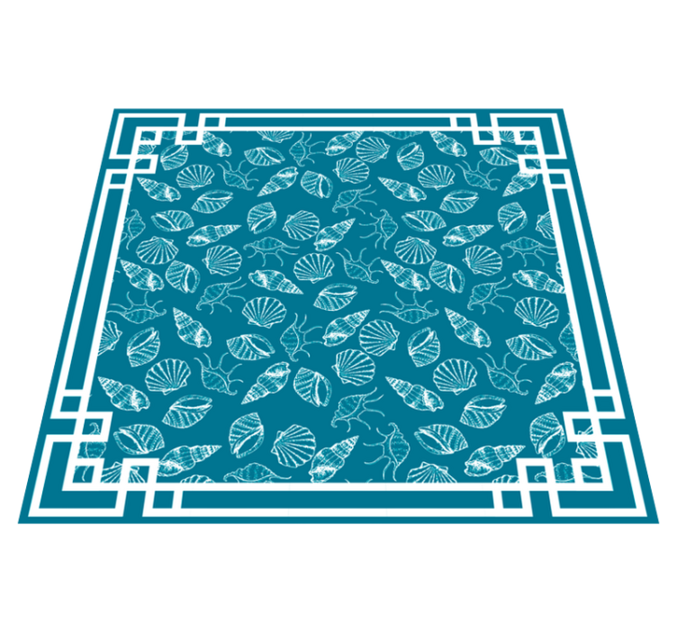 Aquatic Motif animal vinyl carpet - TenStickers
