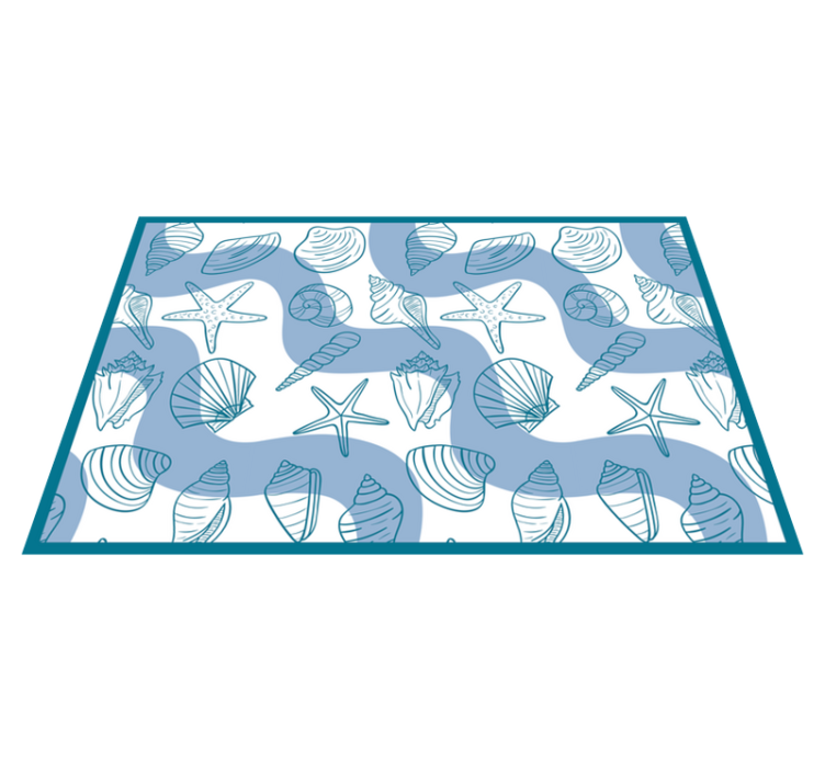 Seaside Motifs animal vinyl carpet - TenStickers