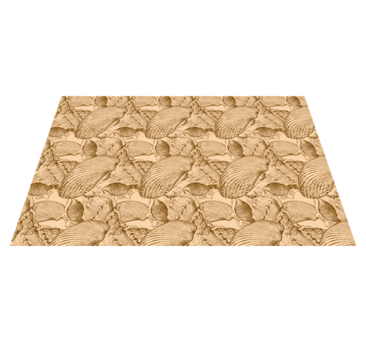 Illustrated Shell Pattern animal vinyl carpet - TenStickers
