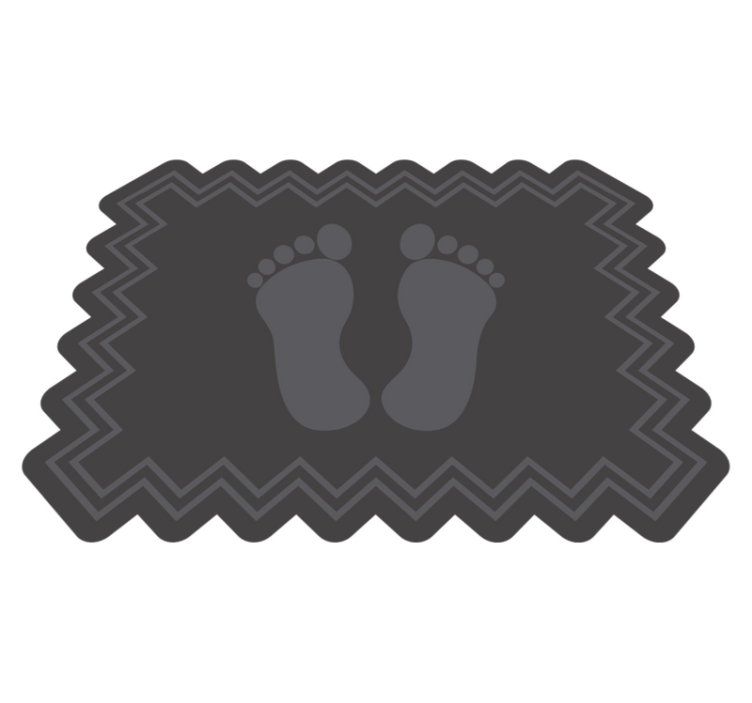 Footprint Bathmat bathroom vinyl carpet - TenStickers