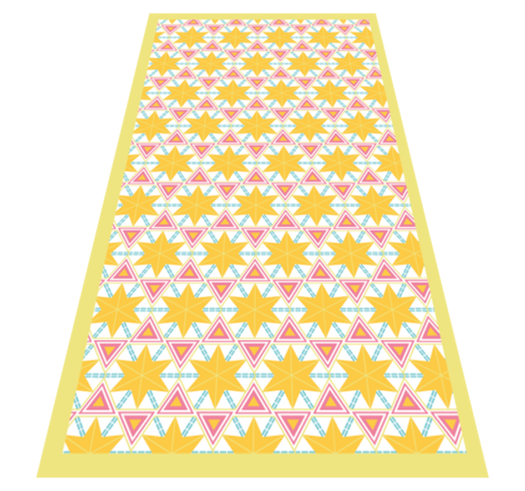 Geometric Starburst Pattern kitchen vinyl carpet - TenStickers