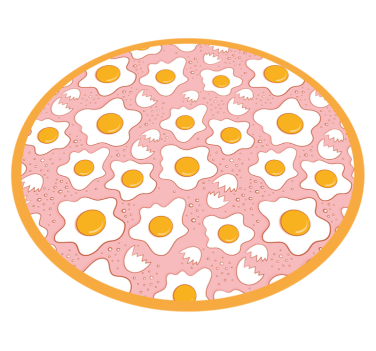 Circular Egg Pattern kids vinyl carpet - TenStickers