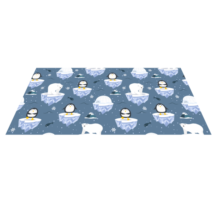Polar Celebration animal vinyl carpet - TenStickers