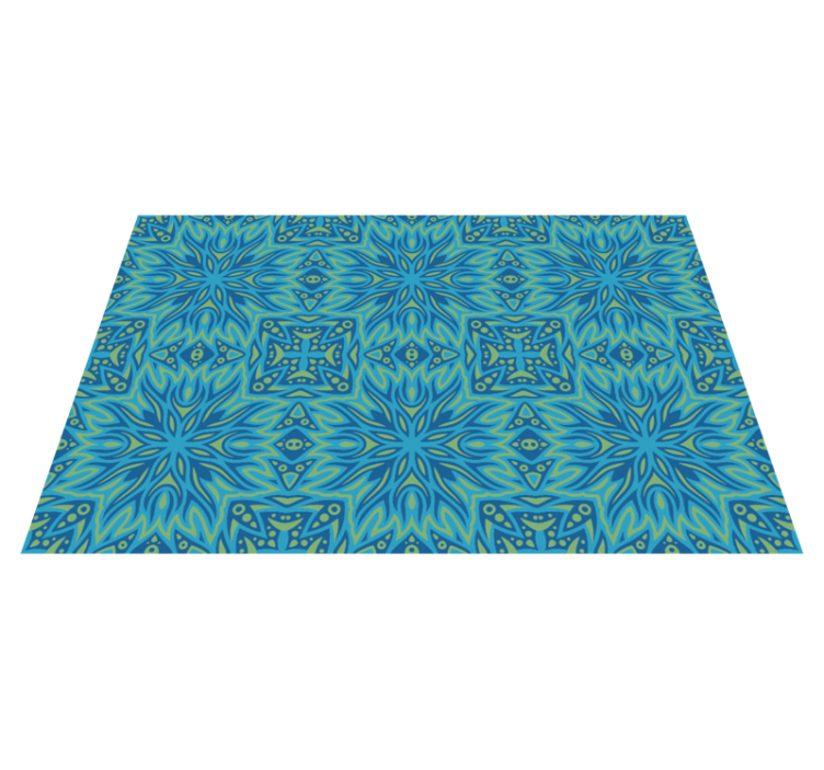 Blue vinyl carpet blue inspired harmony - TenStickers