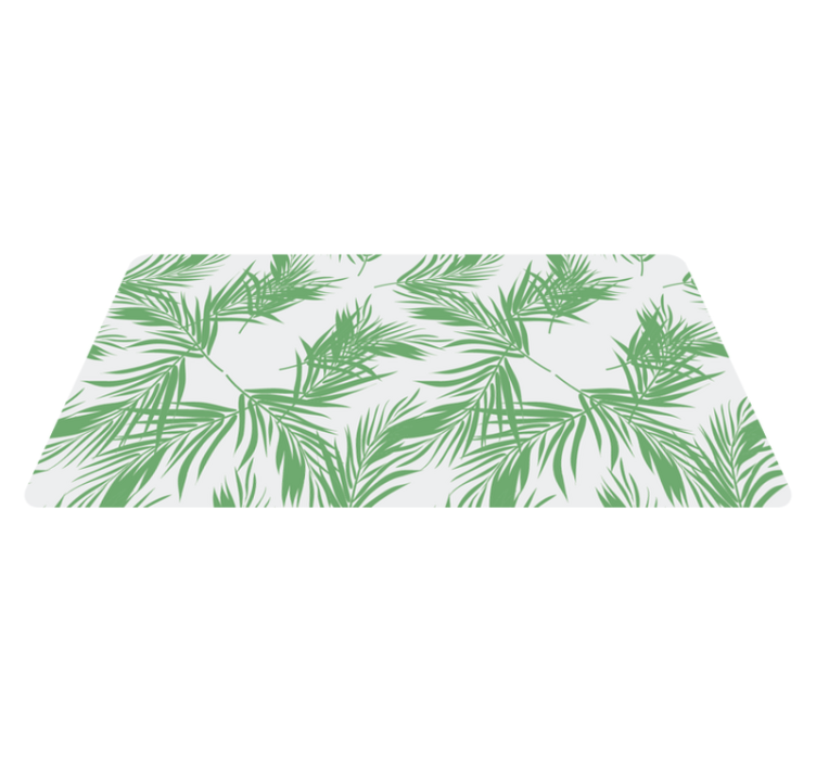 Tropical Palm Pattern floral vinyl carpet - TenStickers